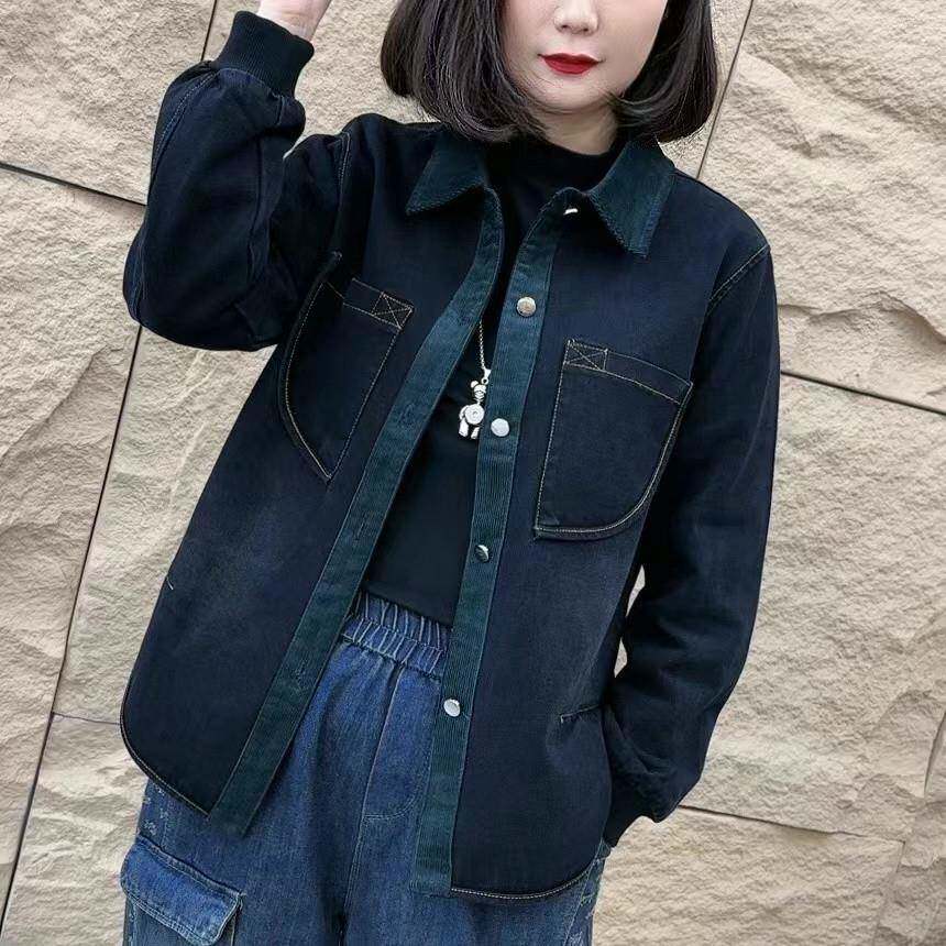 极速中老年女装妈妈牛仔衬衫外套春秋新款时尚洋气宽松休闲减龄上