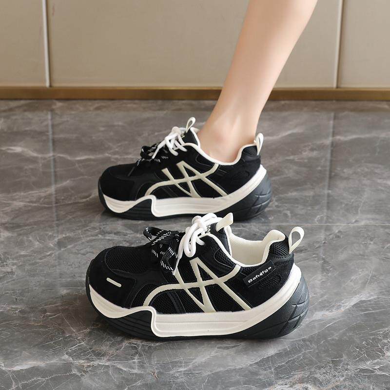 推荐女鞋复古厚底增高德训