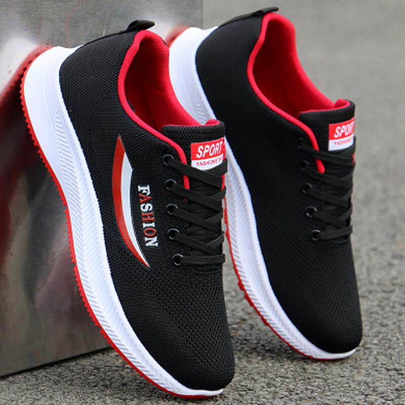 推荐防臭男鞋春秋季透气网鞋男款运动鞋轻便防滑跑步鞋子男休闲鞋