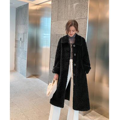 推荐羊羔毛皮毛一体外套女