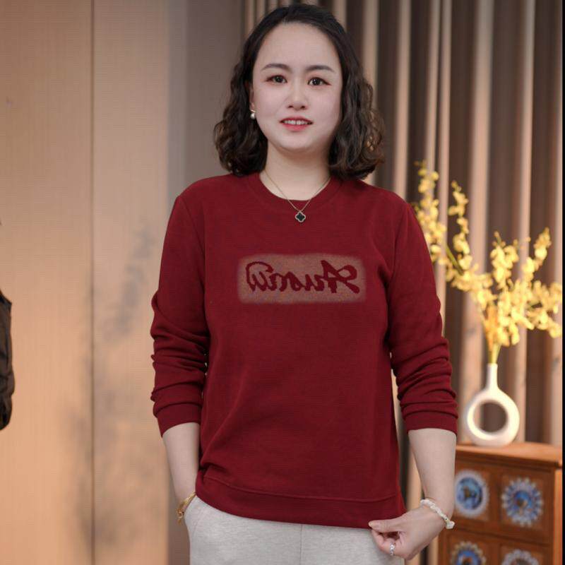 极速中老年女装妈妈春装2026新款洋气小衫时尚休闲卫衣宽松大码上