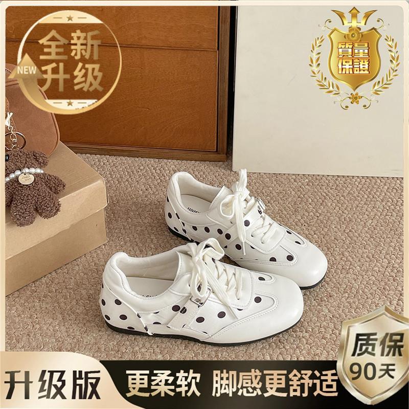 推荐波点复古内增高德训鞋