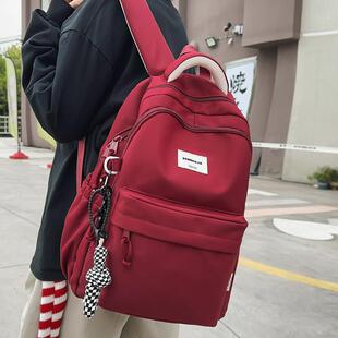 推荐书包女初中生高中生简约百搭大学生双肩包男生小学生36年级