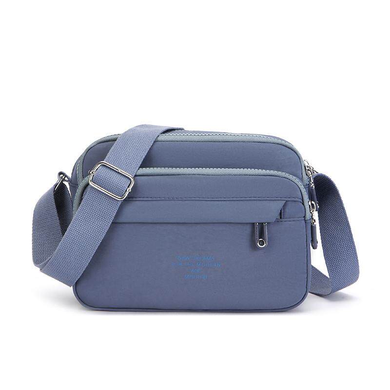 推荐2025新款潮尼龙布包女包休闲百搭女士单肩斜挎包轻便女多层小