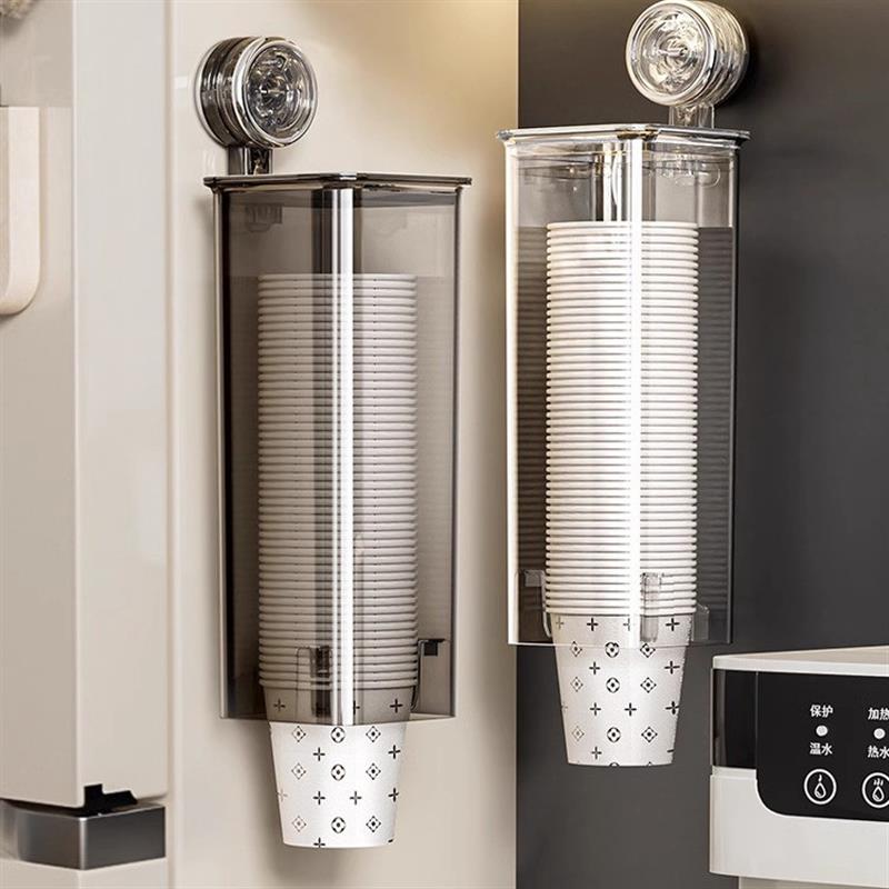 吸盘一次性杯子取杯器壁挂