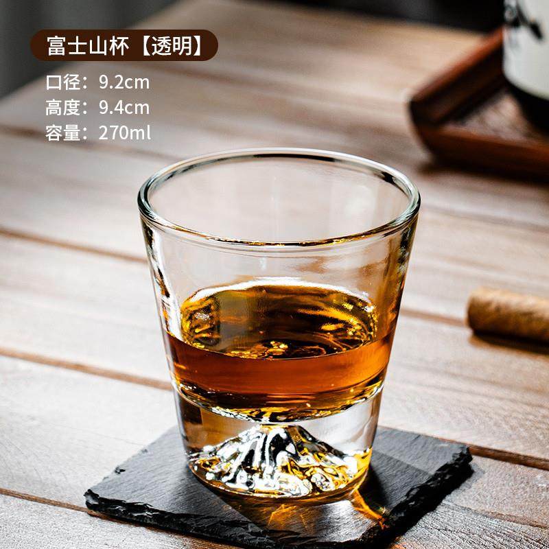 推荐日式威士忌酒杯轻奢水晶玻璃杯洋酒杯创意山崎杯白州酒杯杯架