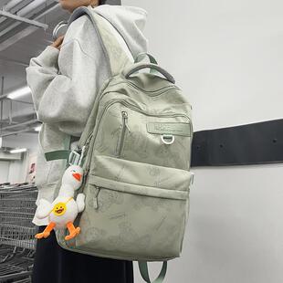 推荐书包女初中生高中生大学生小熊印花双肩包日系小学生36年级