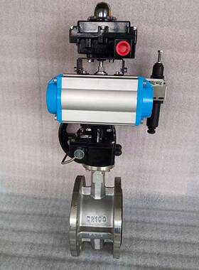 动法兰蝶阀D641X-16双法兰单双作用水系统调节软密封蝶阀DN100