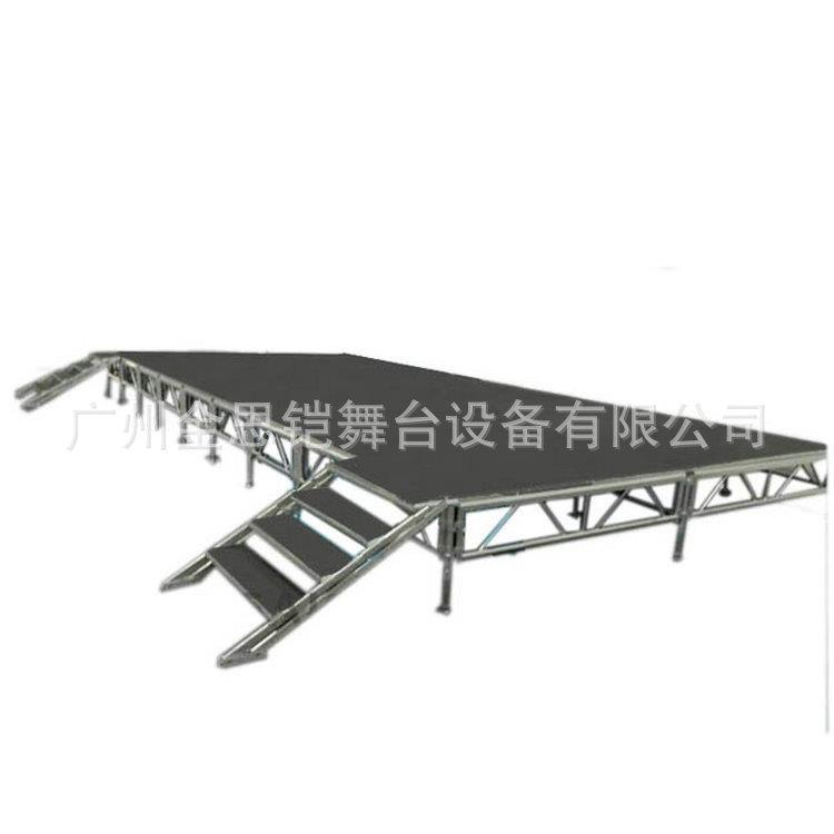 户外演出活动雷亚舞台学校1.22*1.22升降黑色板移动可调节舞台