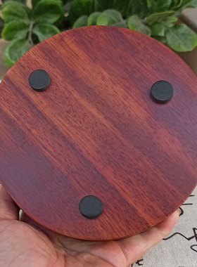 实木灰缸红木烟灰缸明清古典家用客厅防摔姻灰缸茶台摆件焑灰缸