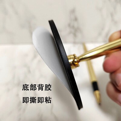 金色厚笔座签字笔酒店前台固定台式笔企业商务办公会议签名签约笔