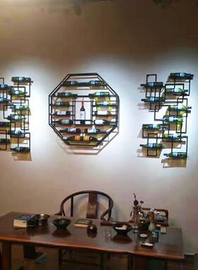 欧式红酒架壁挂铁6酒吧墙上架酒柜悬挂现代萄庄葡酒酒装饰展示架