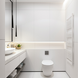 极简风通体纯白色瓷砖 哑光柔光晶洞面厨房卫生间防滑地砖墙砖600