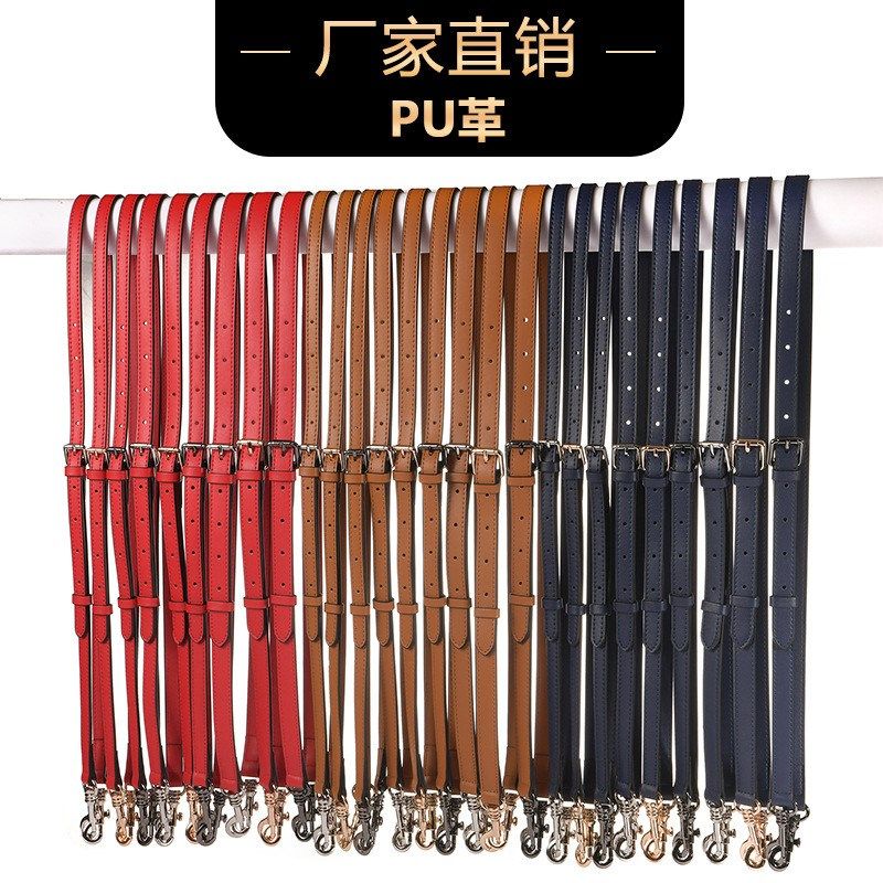 黑色女包改造可调节斜挎带替换肩带包包配件皮质包带细肩带棕加长