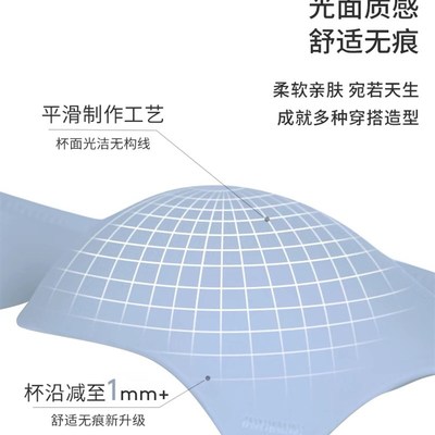 小胸显大,简约无痕内衣女无钢圈便携小胸聚拢文胸E002525