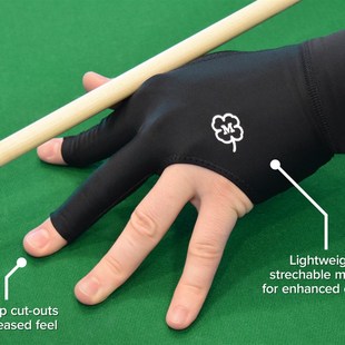 台球手套男女专用 专业 高档左手右手桌球台球用品配件三指手套