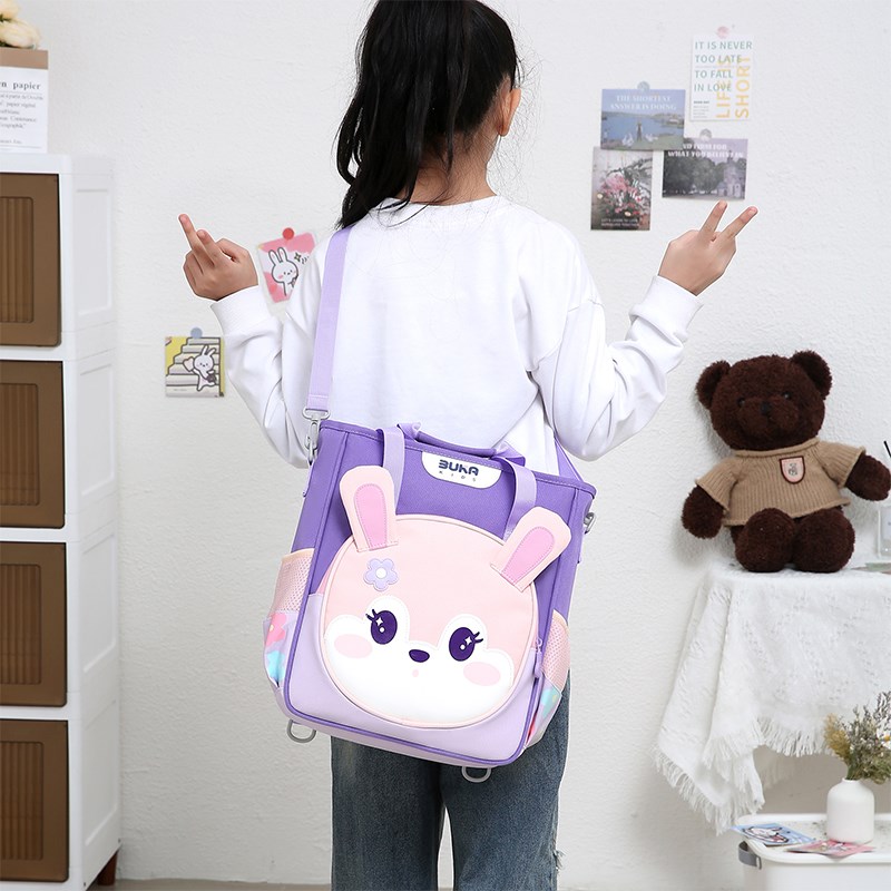 学生补习袋儿童卡通补课包斜跨作业包手提拎书袋美术包文件收纳袋