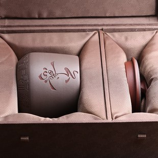 宜兴原矿紫砂主人杯不惑办公盖杯全手工名家吴春艳泡茶杯保温茶具