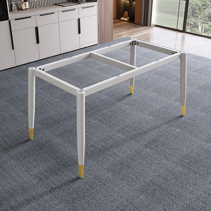 铁艺岩板桌腿支架办公桌架餐桌脚金属瓷砖大理石支撑底座架子简约