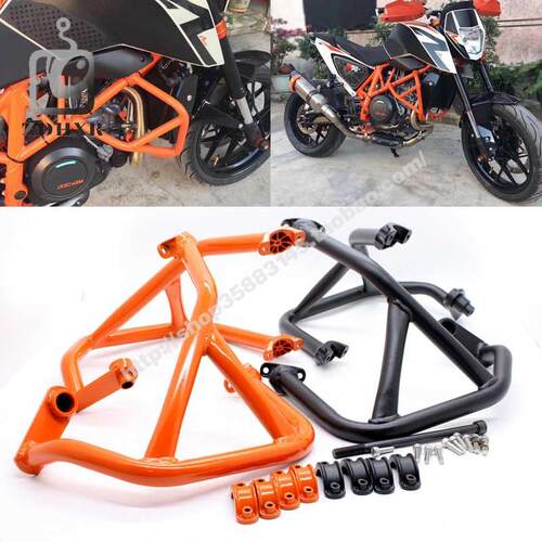 适用KTM DUKE690公爵2012-C17年发动机改装保险杠车身保护架防摔