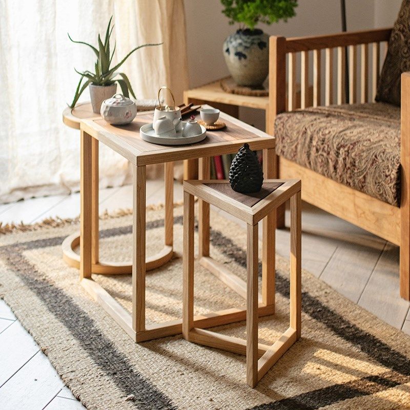 实木沙发边几角几客厅边柜白蜡木阳台简约现代小茶桌小茶几置物架,住宅家具,角几/边几,淘宝优惠券,粉丝福利购,淘宝优惠卷