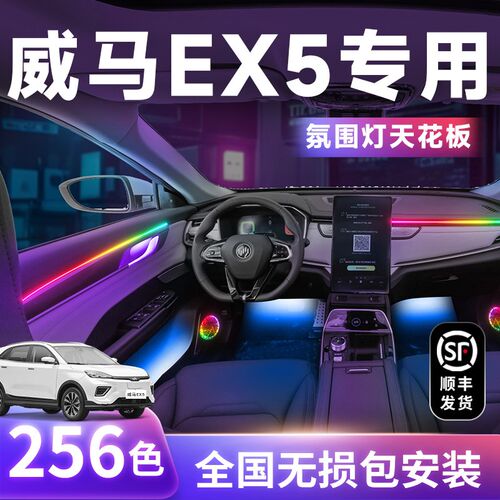 威马EX5氛围灯改装件车内装饰A内饰配件专用汽车用品大全气氛配饰