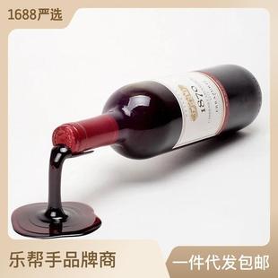 实木红酒架摆件家用商用红酒展示架葡萄酒P架简约斜放酒瓶架子