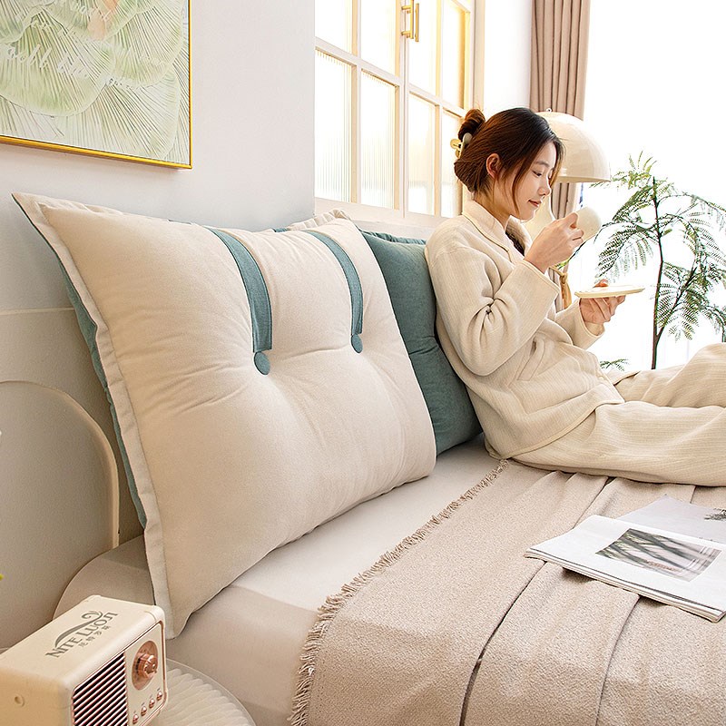 床头靠垫靠枕床上靠背垫双人软包飘窗榻榻米卧室护腰床靠可拆洗