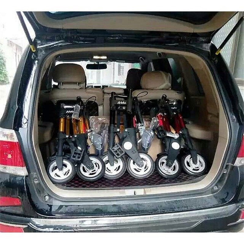 折叠自行车超轻便携成人小型女款山地车10寸迷你男式健身脚踏单车