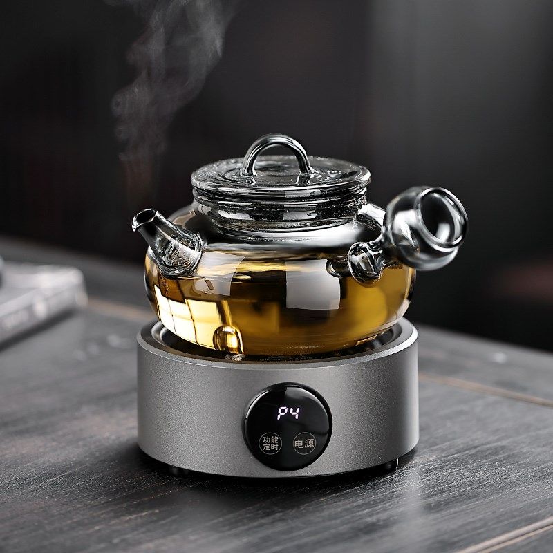 侧把玻璃电陶炉煮茶器q耐热玻璃超迷你煮茶壶小型静音烧水煮茶套