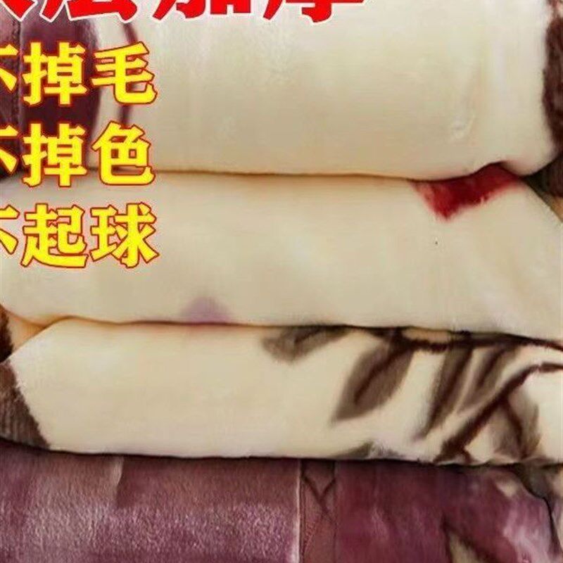 双层加厚毛毯春秋冬季盖毯垫毯A拉舍尔毛毯单人双人宿舍被子婚庆