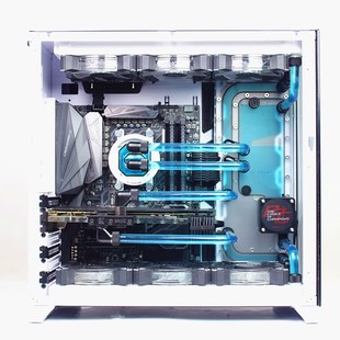 联力O11 包豪斯 分体式水冷硬管水冷散热方案 定制水道板水冷套装