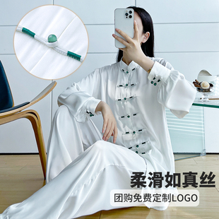 春秋改良新式年轻太极服装太极服女新款八段O锦武术服太极拳练功