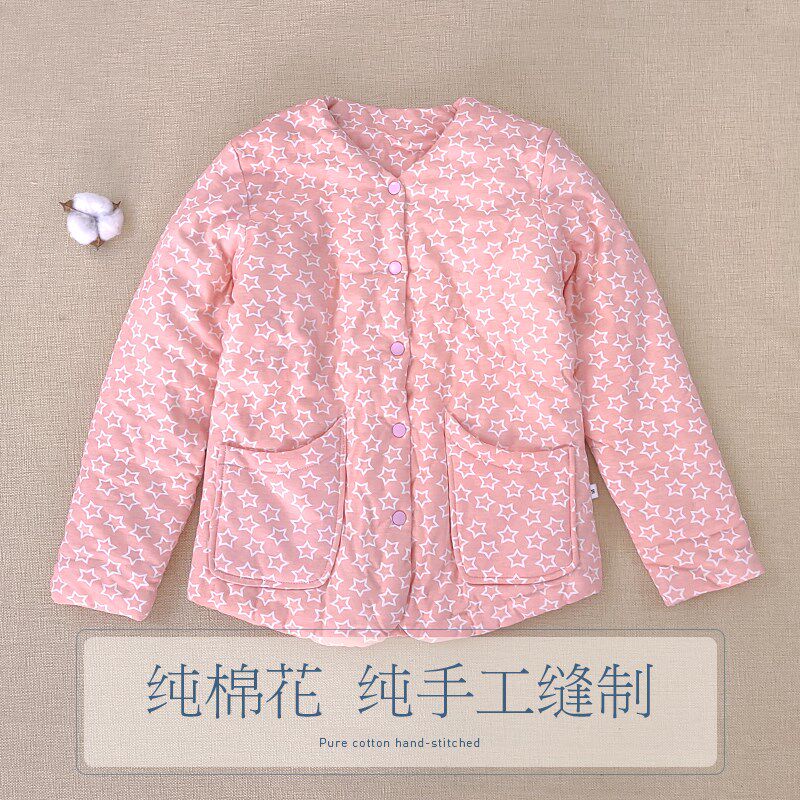 纯棉花手工内穿薄款棉衣棉袄内胆小棉袄女生女士妈妈办公居家贴身