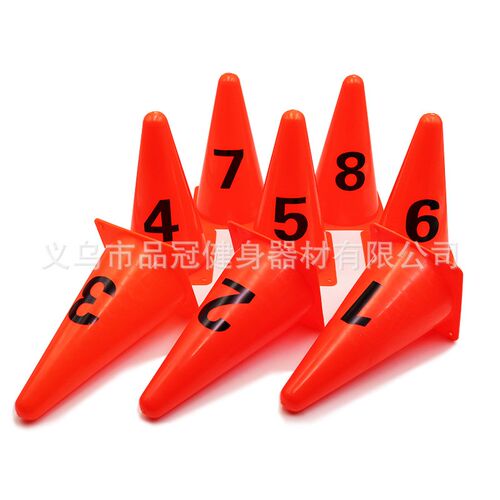 生产足球数字h标志桶标志筒足球训练障碍物量大优惠可定制