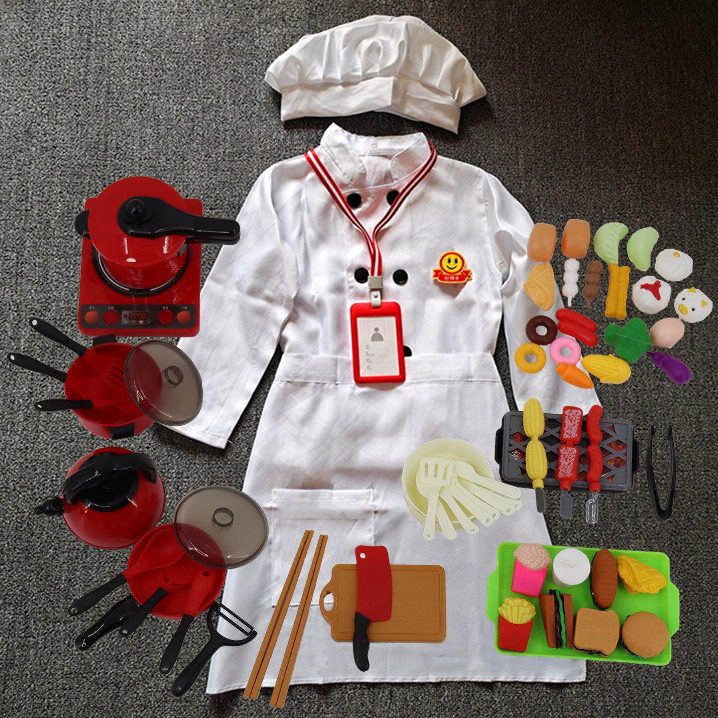 儿童厨师服套装幼儿园diy