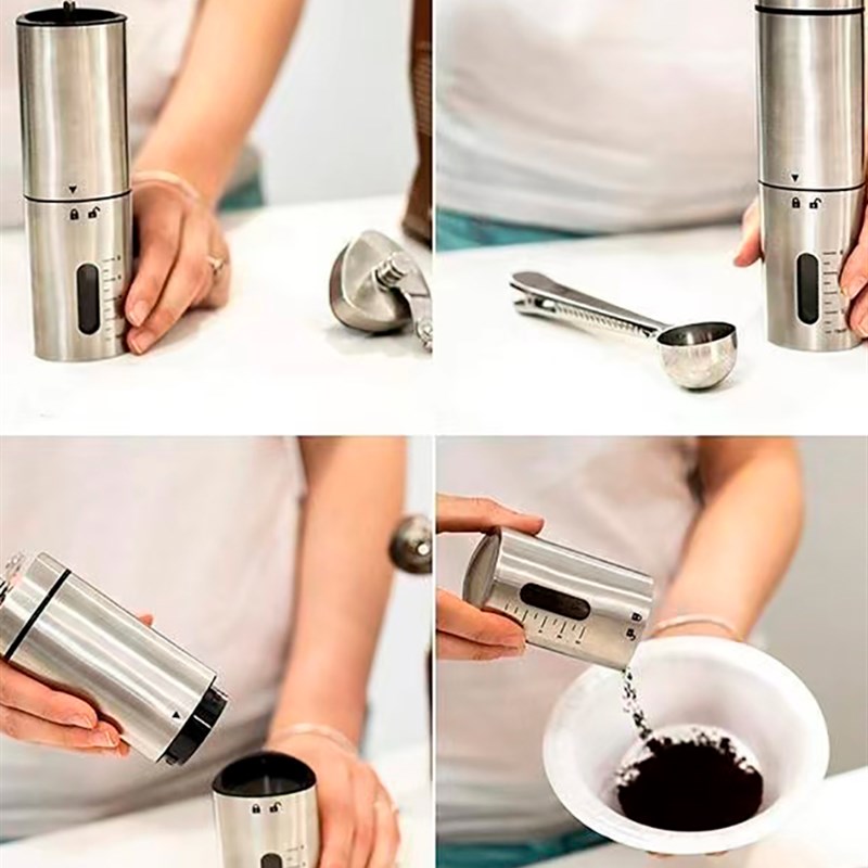 手磨咖啡机手摇式磨豆机咖啡豆研磨机手动研磨器家用胡椒粉磨粉机