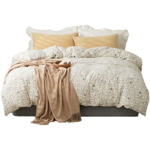 卡通天竺棉被套单件 全棉被罩双人200x230单人150x200cm床品