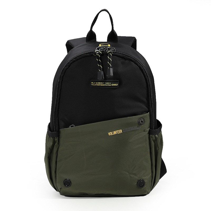 休闲男士背包上班通勤旅行双肩包帆布包防水轻便牛津布小学生书包