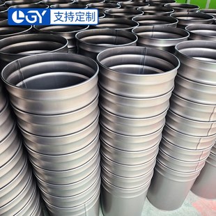 加厚200L开口镀锌桶汽油废油装油桶开口大铁桶装饰涂鸦道具油漆桶