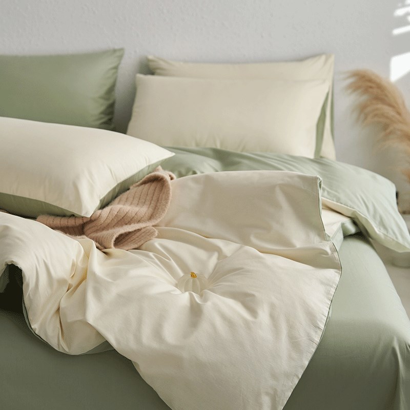 草本初色100被套单件150x200x230全棉单人宿舍单独被单三件套