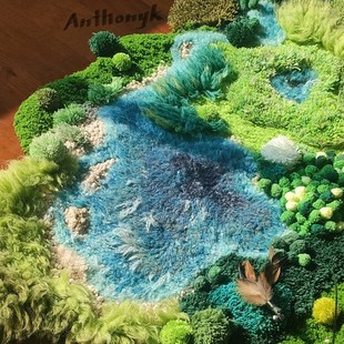 *非成品* 万物生桑盐湖苔藓地毯材料包(现货)