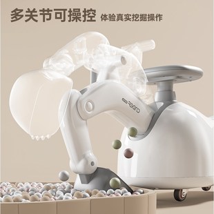 儿童花生车扭扭车溜溜车男女宝宝1-3岁防侧翻挖掘机玩具周岁礼物