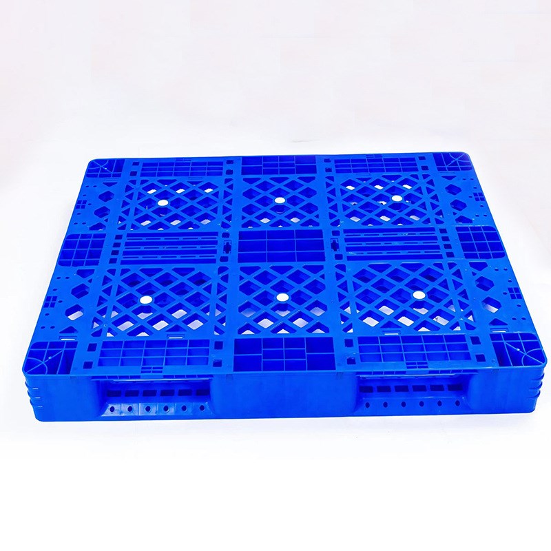 1210网格川字塑料托盘单面四面进叉仓库货架包装用托盘叉车物流