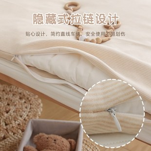 婴儿褥套a类新生宝宝彩棉被套单件儿童幼儿园床褥子换洗垫套