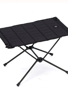 Tillak户外轻量化便携铝合金可折叠桌子露营餐具桌黑色单人小桌子