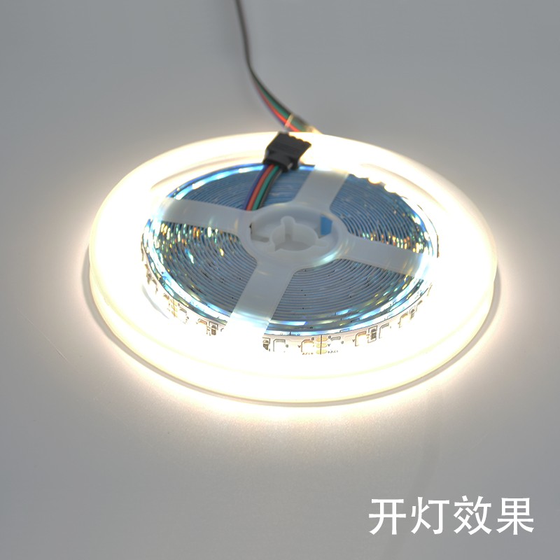 24V 2835双色三色led软灯条高显指无极调光5mm12V8mm线形自粘灯带