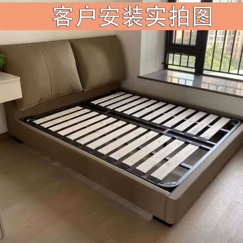 定制松木实木排骨架金雅图源头实力工厂床架子工厂定制榻榻米床架