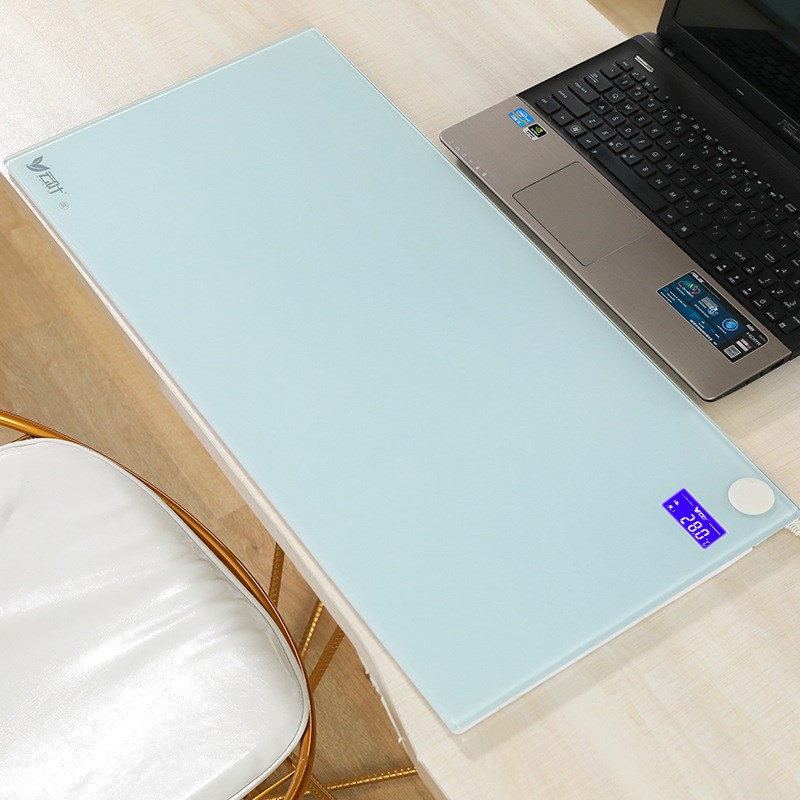 云叶X700数显玻璃办公台板暖桌垫电热桌垫加热垫 暖桌垫