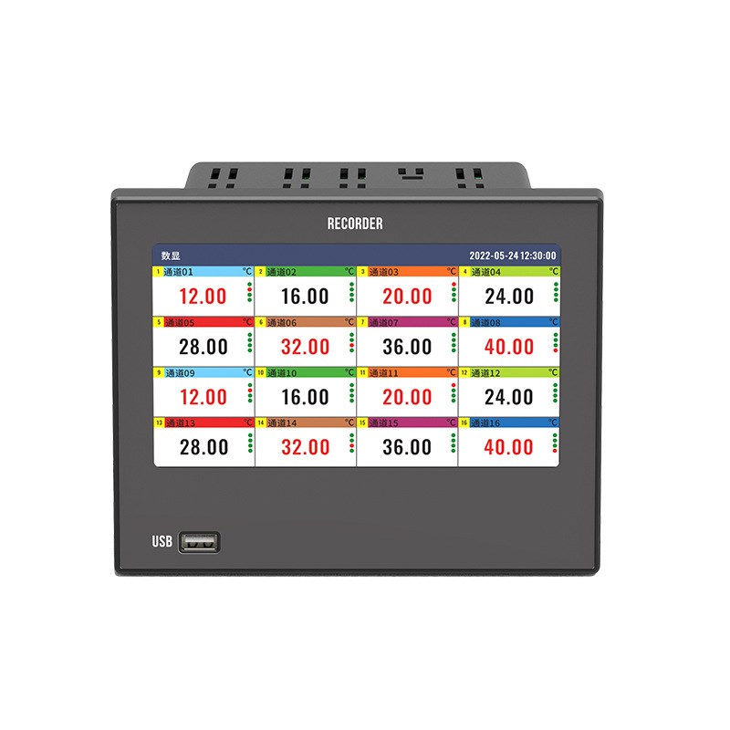 昌辰无纸记录仪CHR70E触摸屏1~32通道报警变送打印通讯无纸记录仪